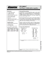 Datasheet EL2001CM manufacturer Elantec