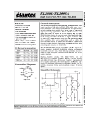 Datasheet EL2006A manufacturer Elantec