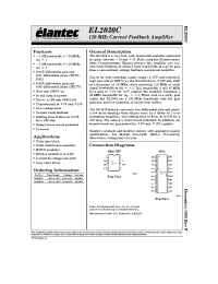 Datasheet EL2030 manufacturer Elantec