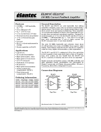 Datasheet EL2071C manufacturer Elantec