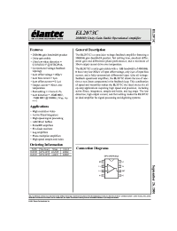 Datasheet EL2073CN manufacturer Elantec