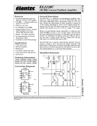 Datasheet EL2120CS manufacturer Elantec