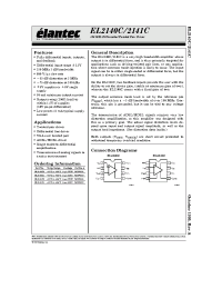 Datasheet EL2140CN manufacturer Elantec
