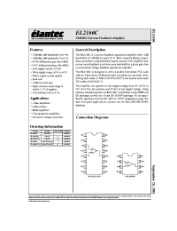 Datasheet EL2160C manufacturer Elantec