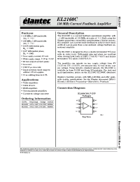 Datasheet EL2160C-1 manufacturer Elantec