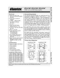 Datasheet EL2170C manufacturer Elantec
