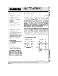 Datasheet EL2176CN manufacturer Elantec