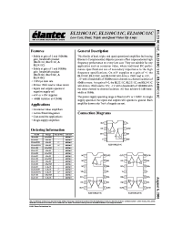 Datasheet EL2211C manufacturer Elantec