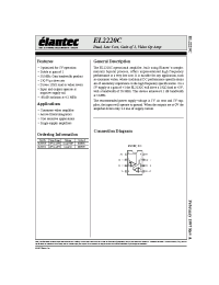 Datasheet EL2220C manufacturer Elantec