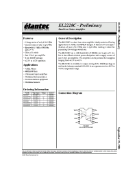Datasheet EL2228CS manufacturer Elantec