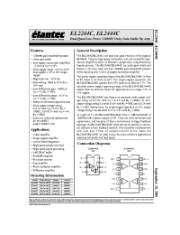 Datasheet EL2244C manufacturer Elantec