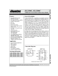 Datasheet EL2286CN manufacturer Elantec