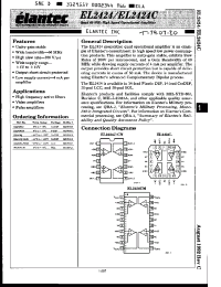 Datasheet EL2424C manufacturer Elantec