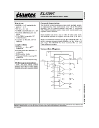 Datasheet EL4390C manufacturer Elantec