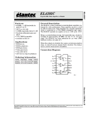 Datasheet EL4393C manufacturer Elantec