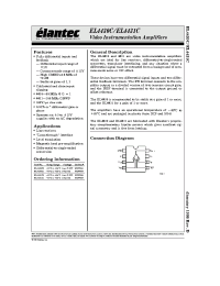 Datasheet EL4430 производства Elantec