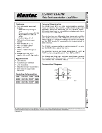 Datasheet EL4431CN manufacturer Elantec