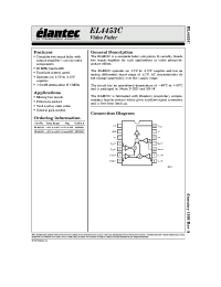 Datasheet EL4453 manufacturer Elantec