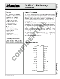 Datasheet EL4501CU производства Elantec