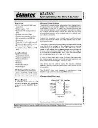 Datasheet EL4581CN manufacturer Elantec