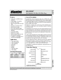 Datasheet EL4583 manufacturer Elantec