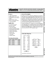 Datasheet EL5123C manufacturer Elantec