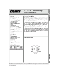 Datasheet EL5185C manufacturer Elantec