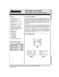 Datasheet EL5196AC manufacturer Elantec