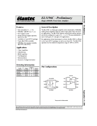 Datasheet EL5196CS-T13 manufacturer Elantec