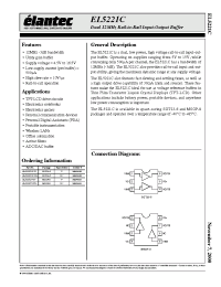 Datasheet EL5221CY-T13 производства Elantec