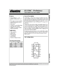 Datasheet EL5396C manufacturer Elantec