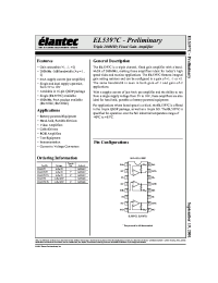 Datasheet EL5397C manufacturer Elantec