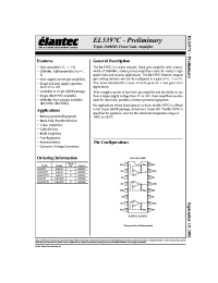 Datasheet EL5397CS manufacturer Elantec