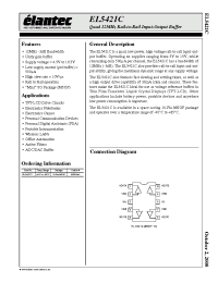 Datasheet EL5421C manufacturer Elantec