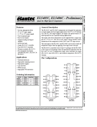 Datasheet EL5486CU manufacturer Elantec