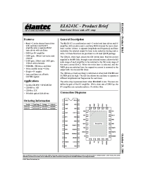 Datasheet EL6241CU manufacturer Elantec