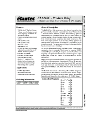 Datasheet EL6248C manufacturer Elantec