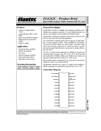 Datasheet EL6262C manufacturer Elantec