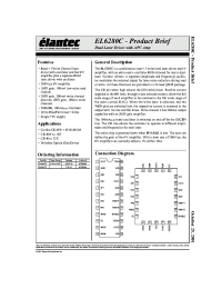 Datasheet EL6280C manufacturer Elantec