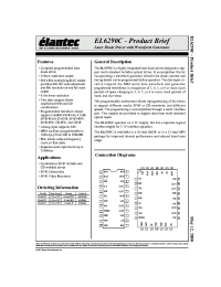 Datasheet EL6290C manufacturer Elantec