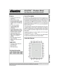 Datasheet EL6291CL производства Elantec