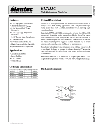 Datasheet EL7155CS manufacturer Elantec