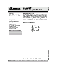 Datasheet EL7182C manufacturer Elantec