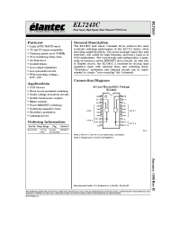 Datasheet EL7243 manufacturer Elantec