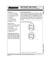 Datasheet EL7252C manufacturer Elantec