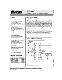 Datasheet EL7464CRE-T13 manufacturer Elantec
