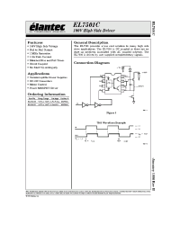 Datasheet EL7501C manufacturer Elantec