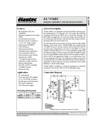 Datasheet EL7556BCM manufacturer Elantec
