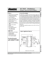 Datasheet EL7562 manufacturer Elantec