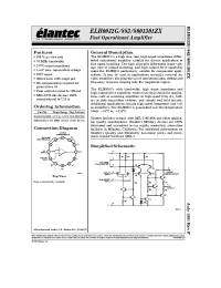 Datasheet ELH0032 manufacturer Elantec